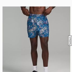 NWT Lululemon Pace Breaker 5” size small shorts lined floral poolside multi
